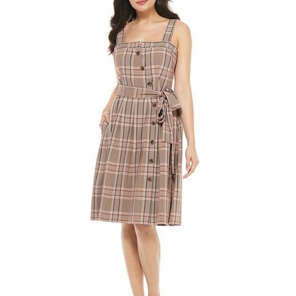 Gal Meets Glam Madison Plaid Dress | Size 18